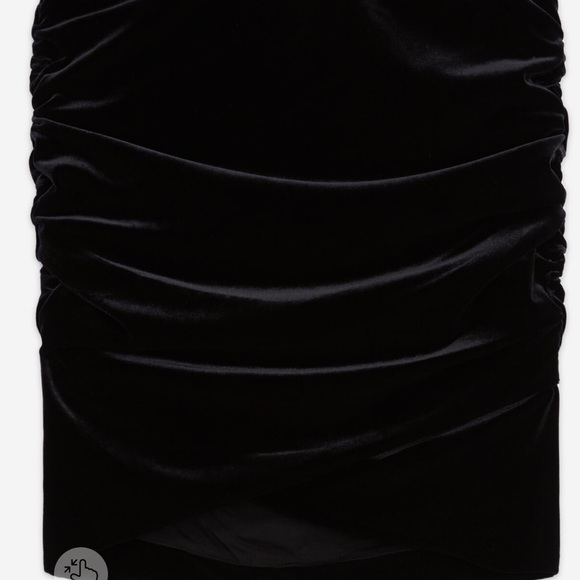 The kooples short black velvet skirt - Picture 4 of 4